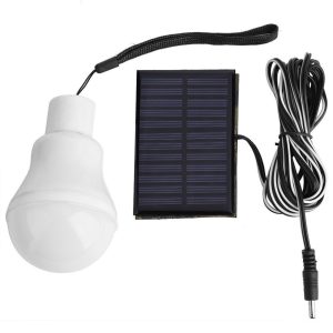 LED Solar Cord Rechargeable Emergency Bulb