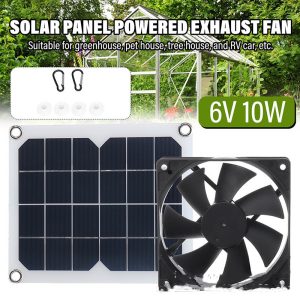 10W Solar Panel For Fan Mini Fan Greenhouse Home